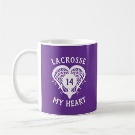 Lila Lacrosse Kaffeetasse