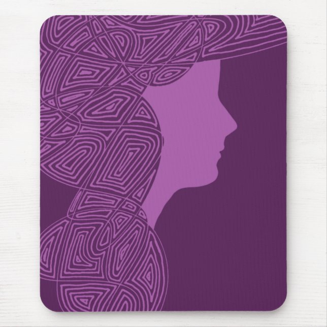 Lila Lady Mousepad (Vorne)