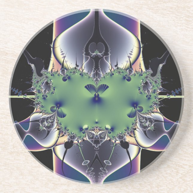 Lila Lampe Getränkeuntersetzer (Vorne)