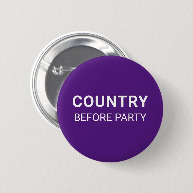 Lila Land vor parteipolitischer  Button (Vorne & Hinten)