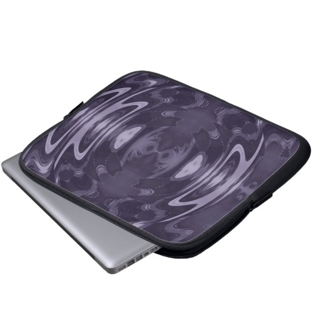 Lila Laptop-Sieb Laptopschutzhülle (Vorne Knopf)