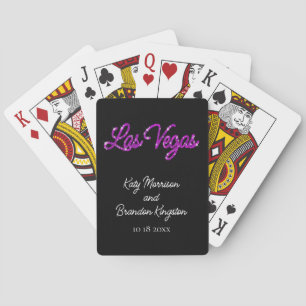 Lila Las Vegas Glitzern Spielkarten