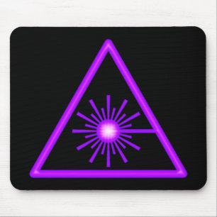 Lila Laser-Symbol Mousepad