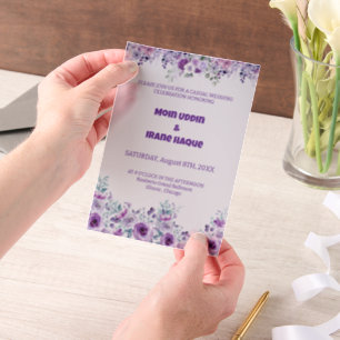Lila Lässige Hochzeit mit Floral 2007 von Nasrin