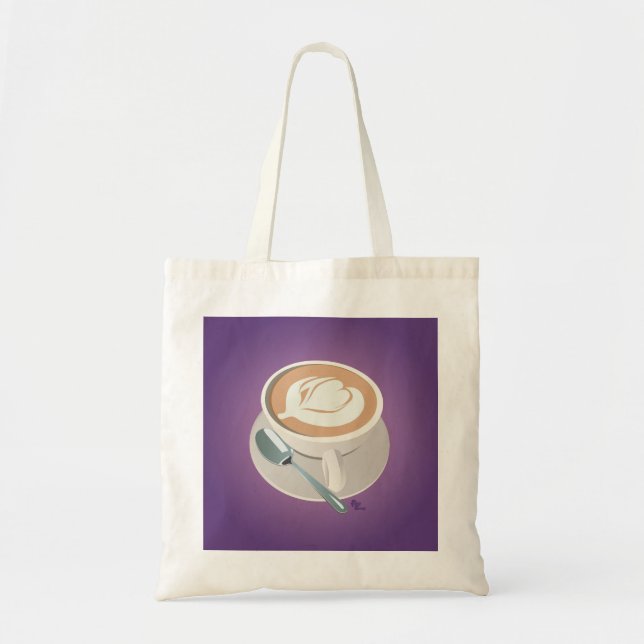 Lila Latte Tasche (Vorne)