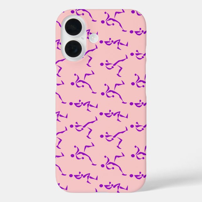 Lila Läufer Case-Mate iPhone Hülle (Rückseite)