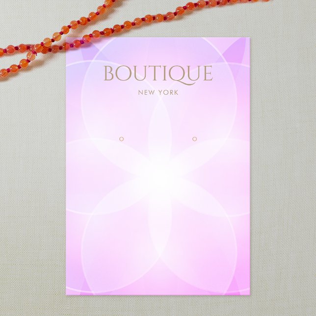 Lila Lava Glow Earring Display Card (Von Creator hochgeladen)
