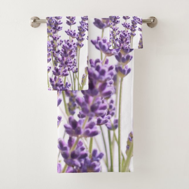 Lila Lavendel #1 #decor #art Badhandtuch Set (Insitu)