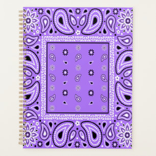 Lila Lavendel Bandana Paisley Country Hip Hop Co Planer