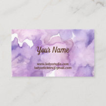 Lila Lavendel Beruflich Business Card