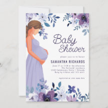 Lila Lavendel-Blume | Babydusche