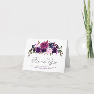 Lila Lavendel Blumen Boho Dankeskarten Dankeskarte