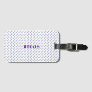 Lila Lavendel Blumen Botanisch All-in-One-Folie W Gepäckanhänger