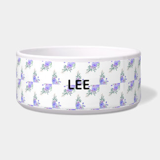 Lila Lavendel Blumen Botanisch All-in-One-Folie W Napf