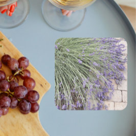 Lila Lavendel Blüten Rechteckiger Pappuntersetzer