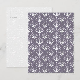 Lila Lavendel Botanische Volksblumen-Kunstpostkart Postkarte