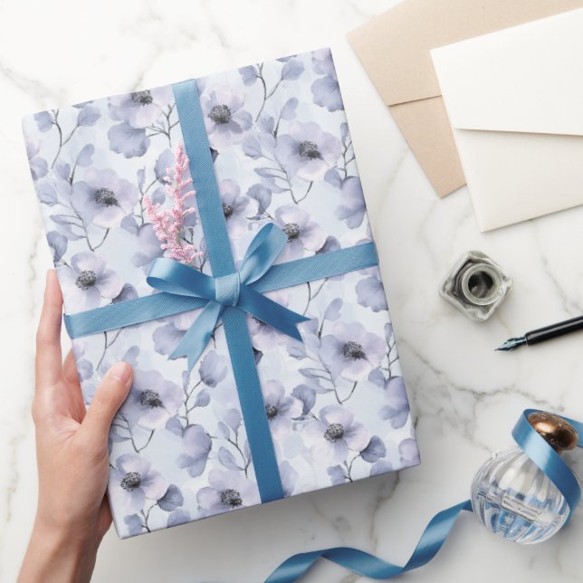 Lila Lavendel-Brautparty Geschenkpapier (Schenken)