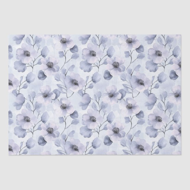 Lila Lavendel-Brautparty Seidenpapier (Vorderseite)