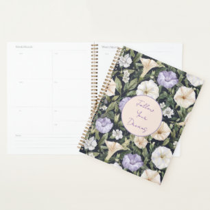 Lila Lavendel Creme Petunia Blumen Planer