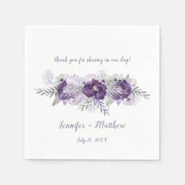 Lila Lavendel-Empfang Serviette