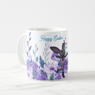 Lila Lavendel Floral Whimsical Ostersonnige Tasse