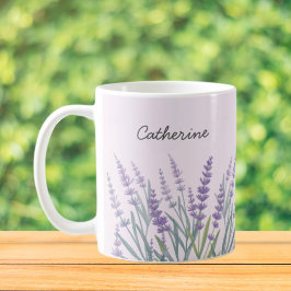 Lila Lavendel Kaffeetasse
