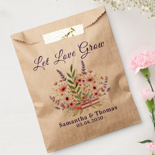 Lila Lavendel - Lass Liebe wachsen Begünstigungs-T Geschenktütchen