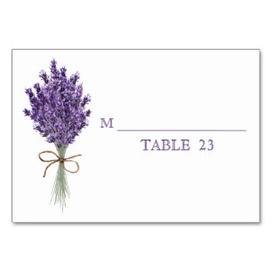 Lila Lavendel Lilac Blume Hochzeitskarte Tischnummer