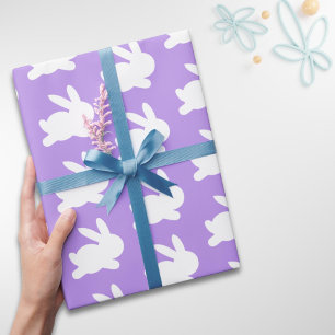 Lila Lavendel Ostermuster Geschenkpapier