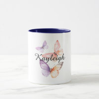 Lila Lavendel-Peach-Schmetterlinge