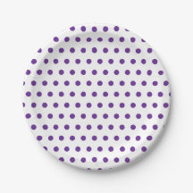 Lila-lavendel Punkte-Muster Weiß