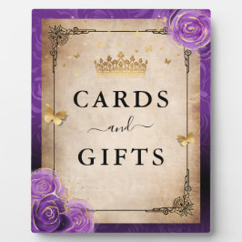 Lila Lavendel Rose Gold Cards und Geschenke-Zeiche Fotoplatte