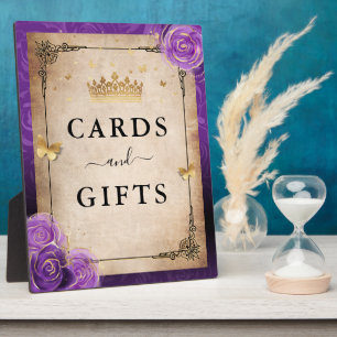 Lila Lavendel Rose Gold Cards und Geschenke-Zeiche Fotoplatte