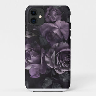 Lila Lavendel Schwermütige Rosen Florale Gothic Case-Mate iPhone Hülle