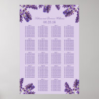 Lila Lavendel-Sprigs Hochzeitssitze