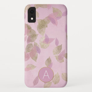 Lila Lavendel-und Goldfolien-Herbstlaub Case-Mate iPhone Hülle