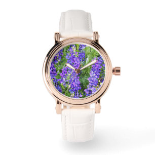 Lila Lavendelblüten, Armbanduhr