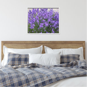 Lila Lavendelblüten Floral Leinwanddruck