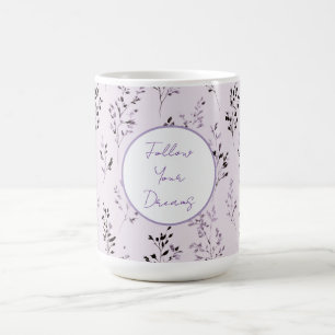 Lila Lavendelblüten Kaffeetasse