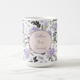 Lila Lavendelblüten Kaffeetasse