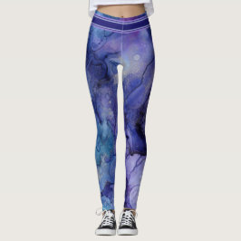 Lila, Lavender, Blue & Aqua Leggings