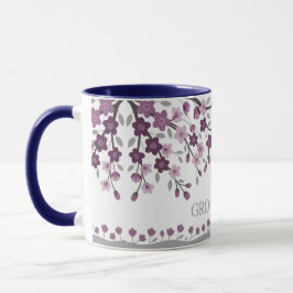 Lila Lavender Cherry Blossom Trauzeugen Tasse