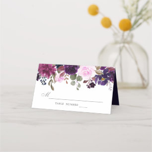 Lila Lavender Floral Boho Hochzeitsfeier Platzkart Platzkarte