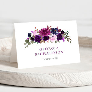 Lila Lavender Floral Boho Hochzeitsfeier Platzkart Tischnummer