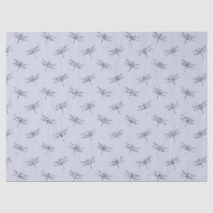 Lila Lavender Glitzer Dragonflies  Seidenpapier