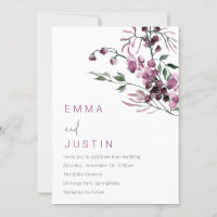 Lila Lavender Jasmine Floral Wedding
