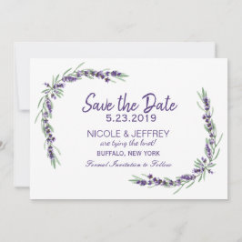 Lila Lavender Lilac Blume Hochzeit Speichern Sie d Save The Date