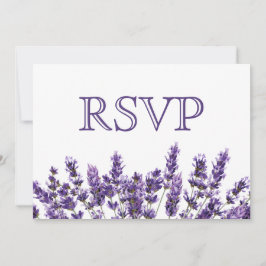 Lila Lavender Lilac Blume Wedding RSVP
