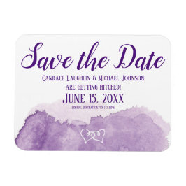 Lila Lavender Save the Date Hochzeit Magnet
