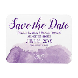 Lila Lavender Save the Date Hochzeit Magnet